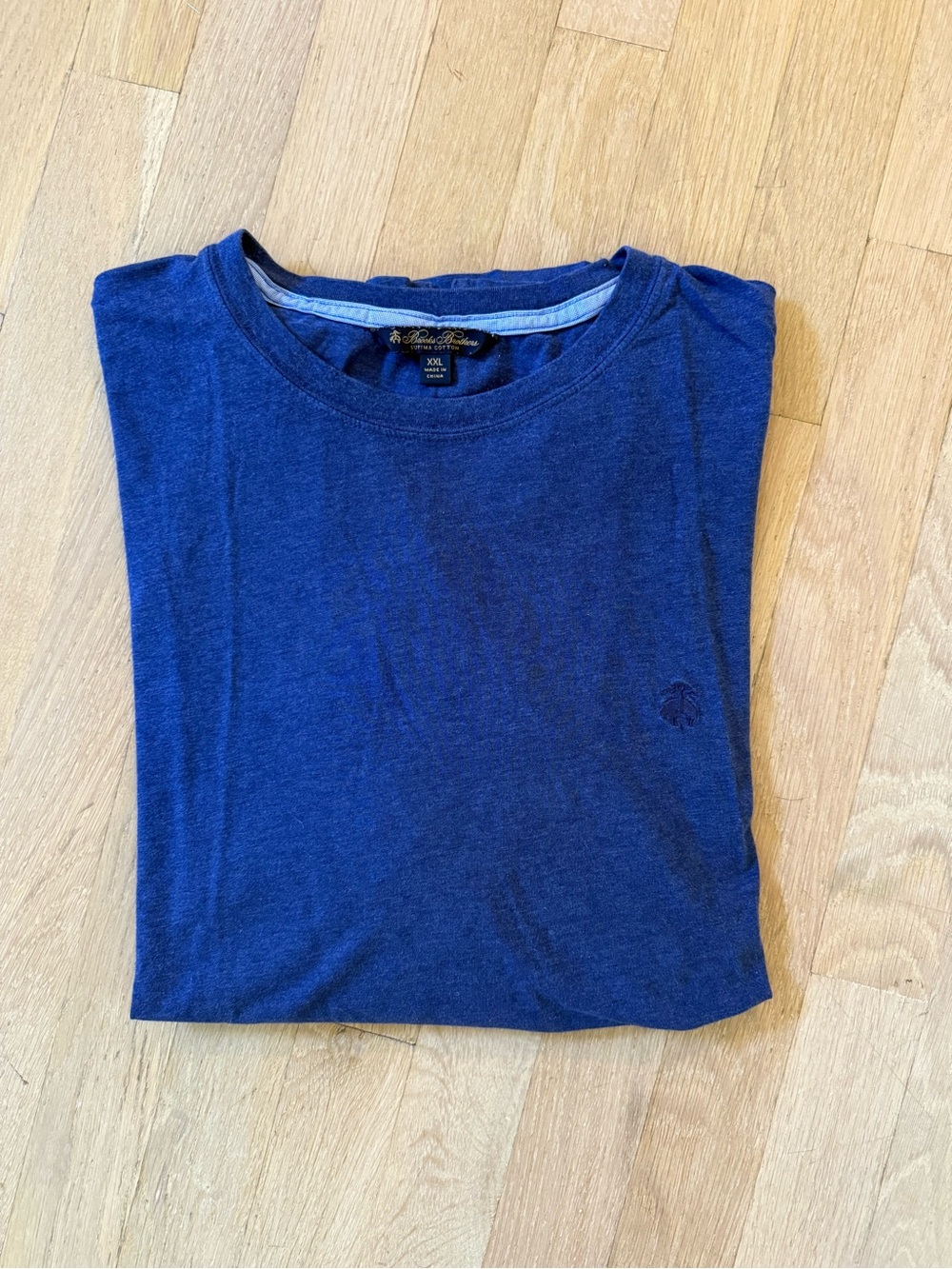 Men's Brooks Brothers Blue Crew Neck T-Shirt